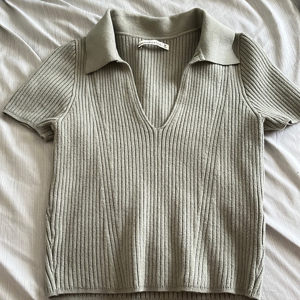 Green Abercrombie polo